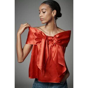 NWT Anthropologie Mare Mare Off-The-Shoulder Bow Top